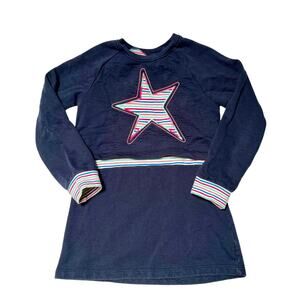 Hatley Star Appliqué Sweatshirt Dress Size 7